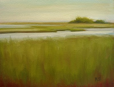 Saltwater Marsh oil painting by Kerri Settle