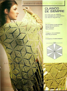 Chal de dama crochet