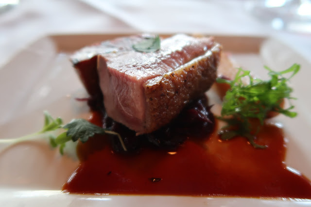 Pan Seared Liberty Farms Duck Breast from One Market Restaurant. 