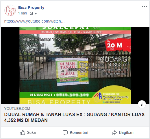 tanah di jual dimedan