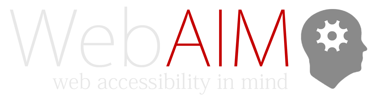 Web Aim Accessibility