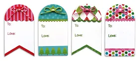 Sunny Studio Stamps: Mix & Match Christmas Gift Tag set using Build-A-Tag #1 Dies