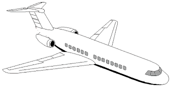 Printable Aeroplane Coloring Pages for Kids