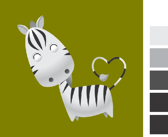 Gambar Mewarnai Hewan Kuda Zebra