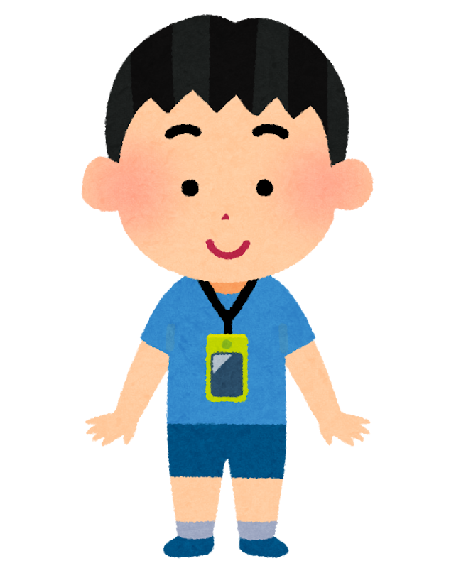 携帯電話を首から下げる子供のイラスト 男の子 かわいいフリー素材集 いらすとや