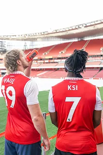 KSI and Logan Paul Sponsor Arsenal