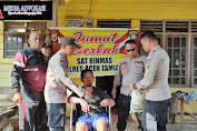 Untuk Menjalankan Instruksi Polri dan Program Pemerintah, Polres Aceh Tamiang Menyerahkan Bansos  