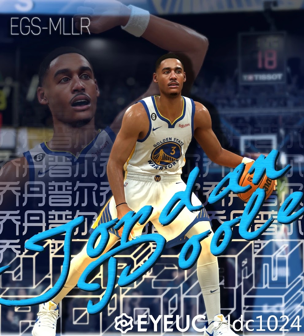 Jordan Poole Cyberface by EGS-MLLR | NBA 2K23