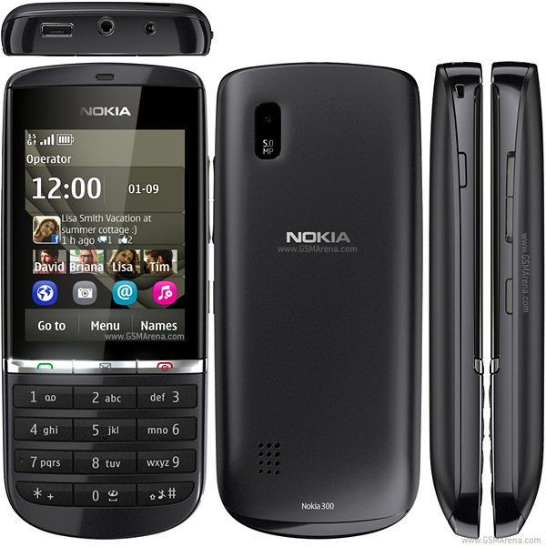Nokia Asha 300 Processor 1GHz Touch Type Full 