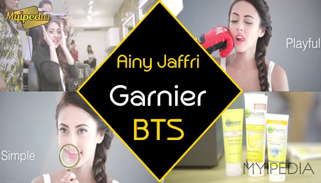 Ainy Jaffri Garnier Light Fairness Scrub Shoot Behind the Scenes