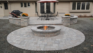 safe, stone firepit