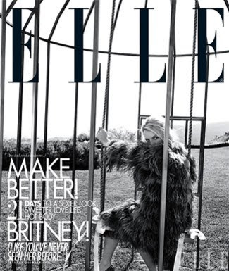 Britney Spears with Her Son in Elle Magazine Cover new pictures