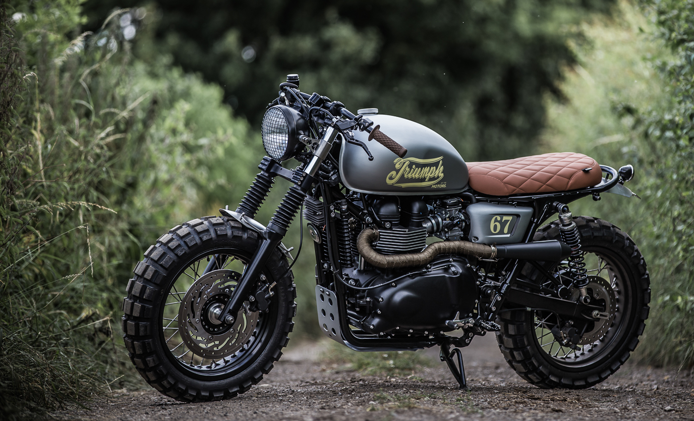 Hell Kustom Triumph  Bonneville By Down Out Cafe  Racers 