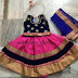 Pink and Blue Lehenga