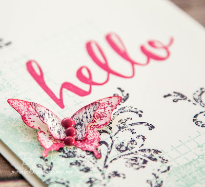 Timeless Textures Butterfly Hello Card - Get the details here