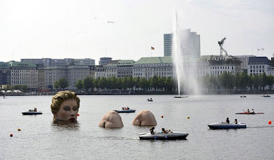 Sculpture Of Giant Woman Presented In Hamburg Seen On www.coolpicturegallery.us