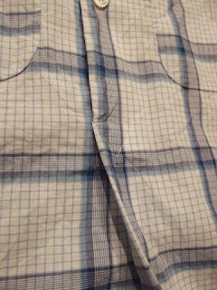 FWK by Engineered Garments "Irving Shirt in Lt.Blue/White Windowpane"