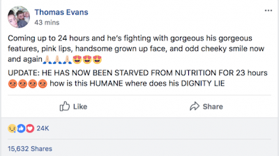 Alfie Evans being ‘starved’ to death by hospital, dad claim