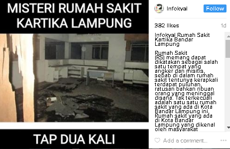 Cerita Horor Rumah Sakit Kartika Bandar Lampung - Berita 