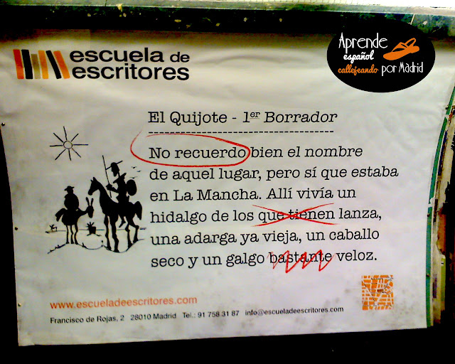 primer borrador del Quijote