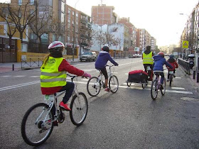 Aprendiendo a bicibusear