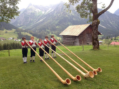 Traditional music in Austria Alps