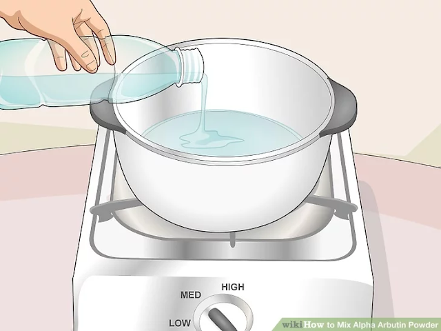 Put the water in a pot and turn the stove to medium heat