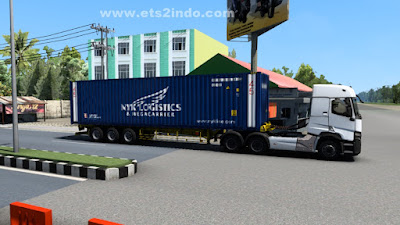 Mod Trailer Kontainer 20ft 40ft 45ft - ETS2 1.43