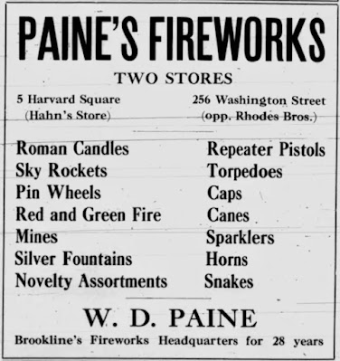 1919 fireworks advertisement
