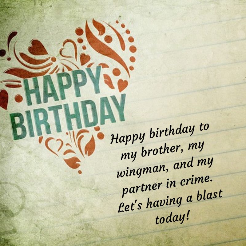 Happy Birthday Brother Images with Quotes