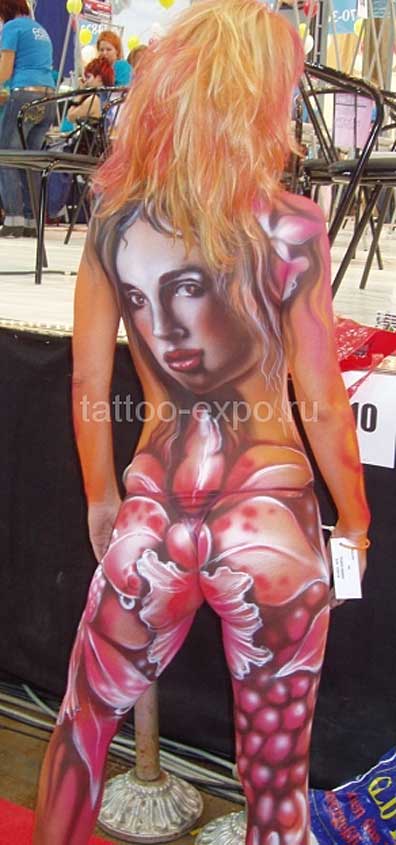 Lower Back Art Painting Tattoos