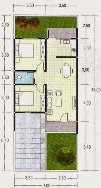 42 Gambar dan Denah Rumah Minimalis Type 60 