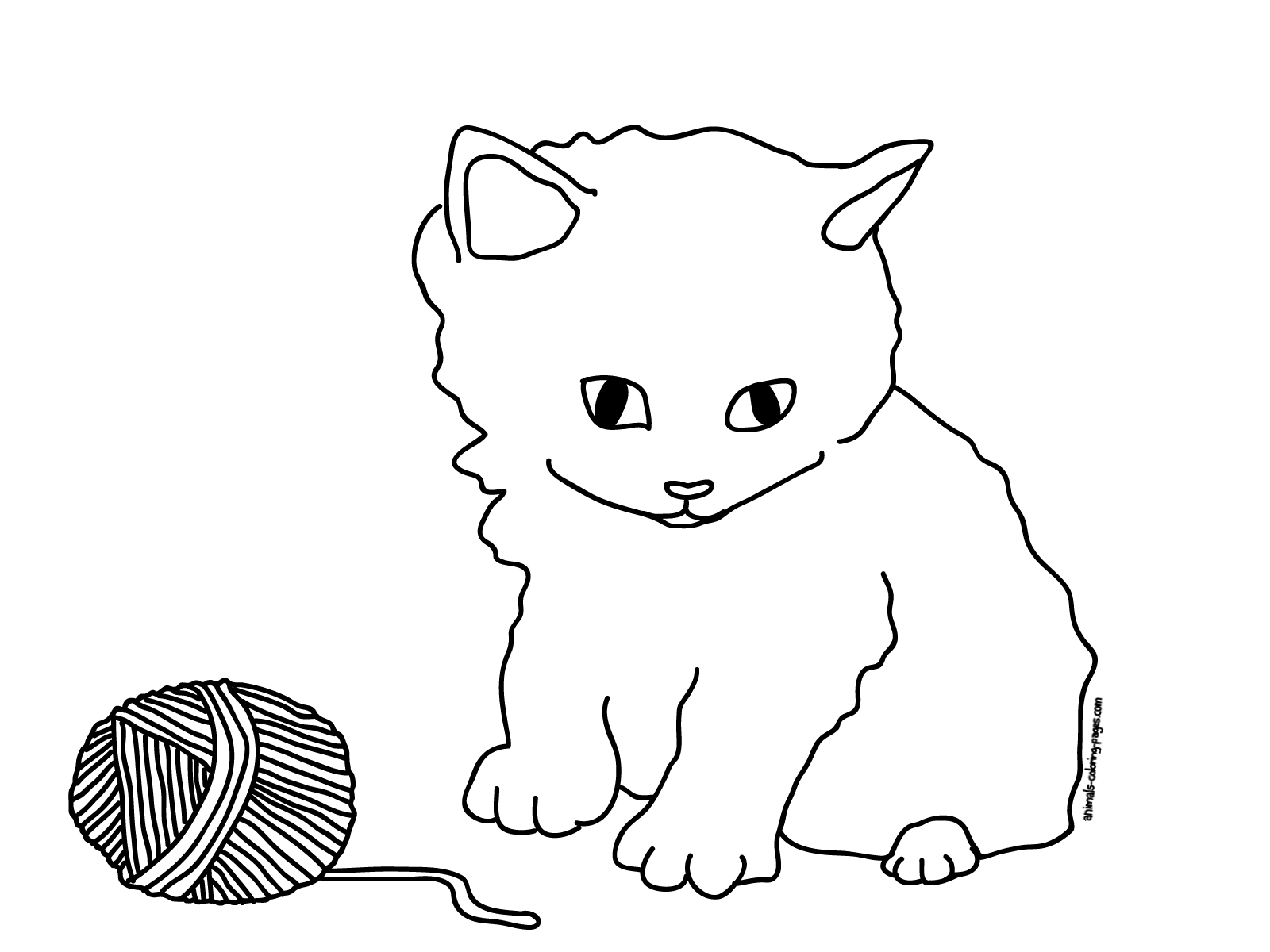 cat coloring page