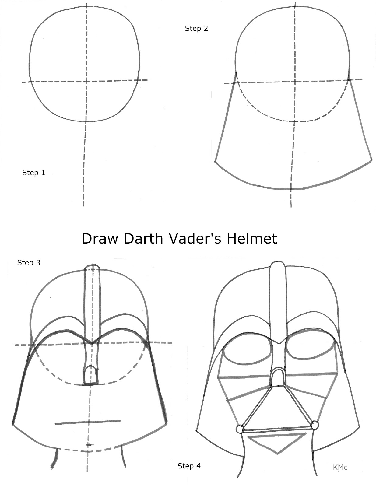 How To Draw with Kirk McConnell: How to Draw Darth Vader's Helmet