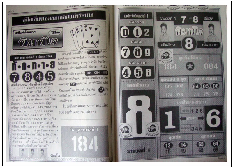 :Thai Lottery Magazine Papers FOR 1-12-2024