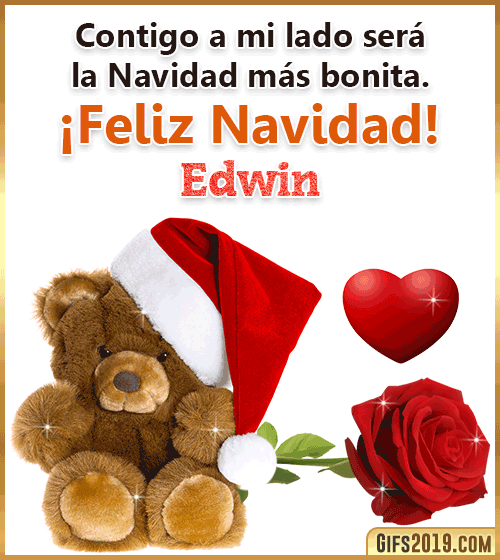 Mensaje bonito de navidad para edwin