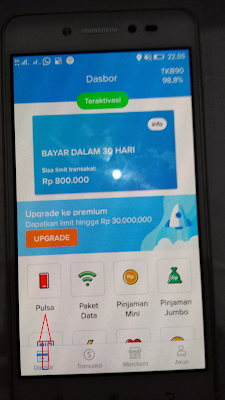 Cara Menukarkan Pulsa Gratis Rp50.000 dari Aplikasi Kredivo Android