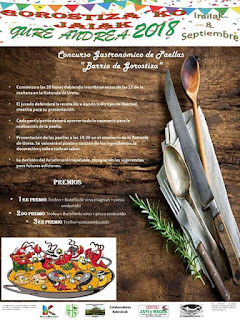 Cartel del concurso de paella