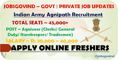 Indian Army Agnipath Recruitment 2022