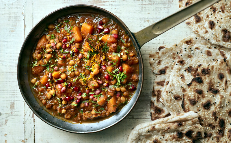 Persian Pumpkin and Chickpea Curry