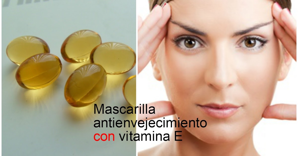 Mascarilla antienvejecimiento para la piel con vitamina E