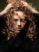 For fine curly hair, colour can make the hair look more dense and full and . (long brown cury hair)