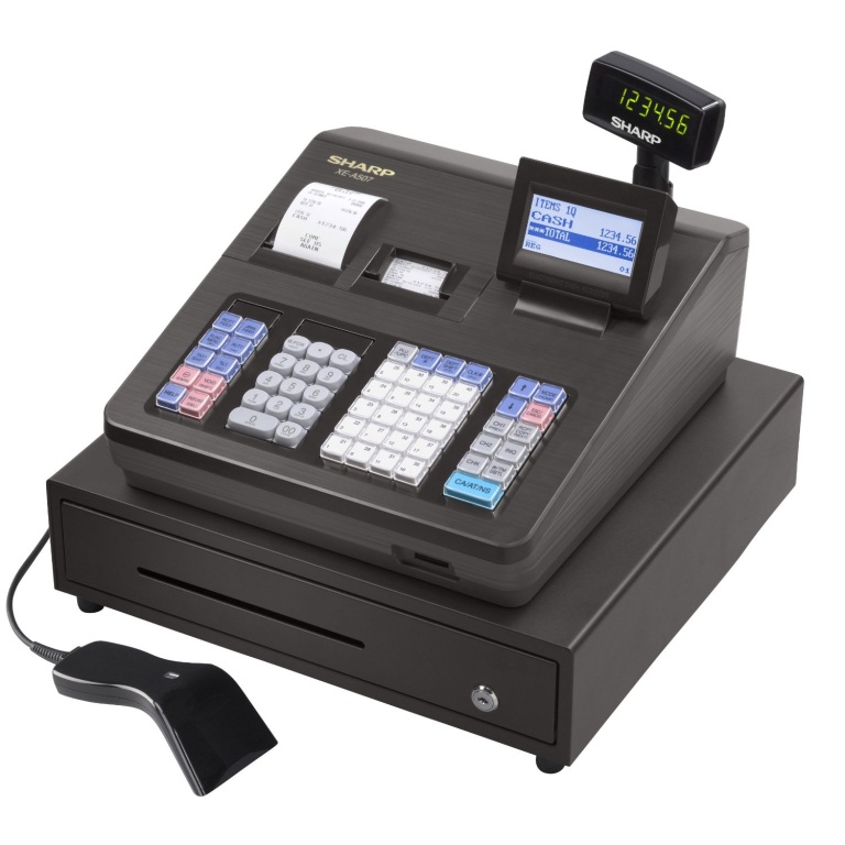 Sharp XEA507 Bar Code Scanning and Dual Receipt Cash Register