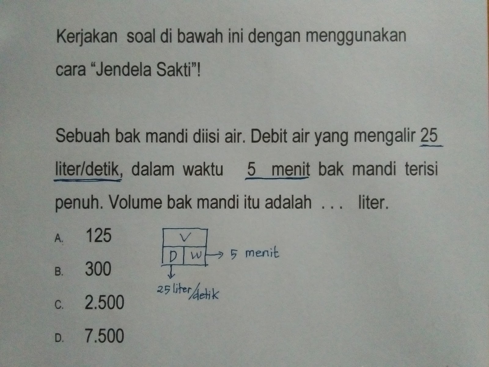 Menuliskan unsur yang diketahui dari soal Hal ini menggantikan proses menulis "diketahui" dalam cara konvensional Cara mudah meletakkan pada unsur yang