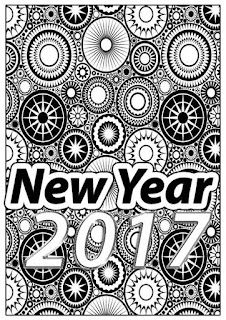 new year 2017 coloring pages print