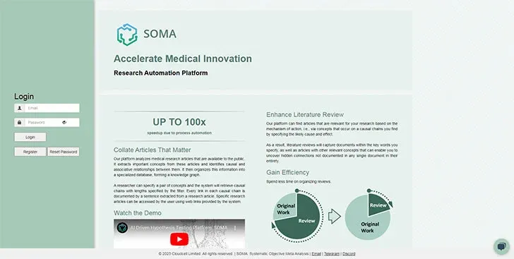 AI Healthcare Medical Care Website SOMA