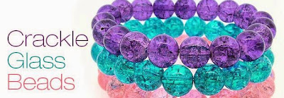 Crackle glass bead