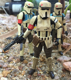 2016 Scarif Trooper Squad Leader, 3.75 Black Series, Shoretrooper, Rogue One, Star Wars, Wal Mart Exclusive, Bistan, Ponda Boba, Walrusman, Sandtrooper, Edrio Two Tubes