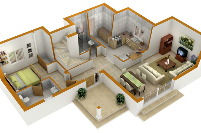 38+ 4 Bedroom Duplex House Plan 3d