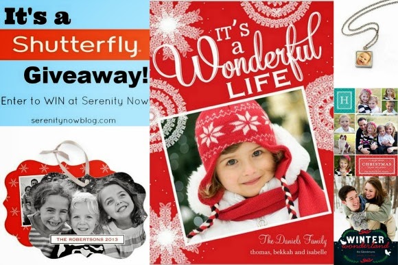 Shutterfly Giveaway ($50 off an order, plus free shipping!) at Serenity Now